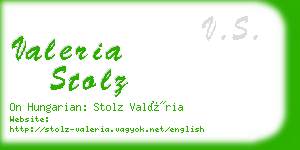 valeria stolz business card